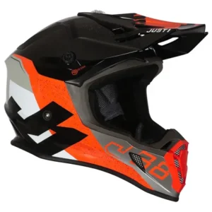 Casco Enduro Cross J38 Korner Orange Black Just1