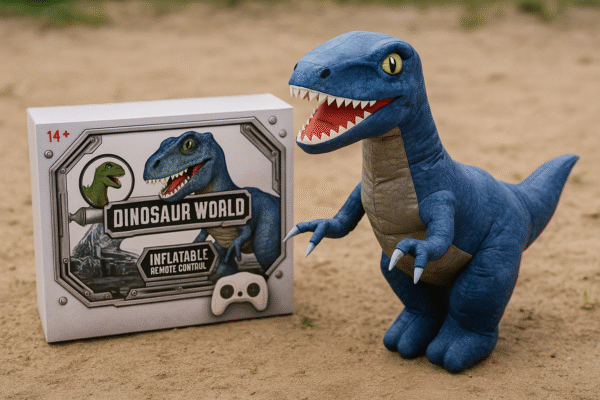 Dinosaurio inflable a control remoto