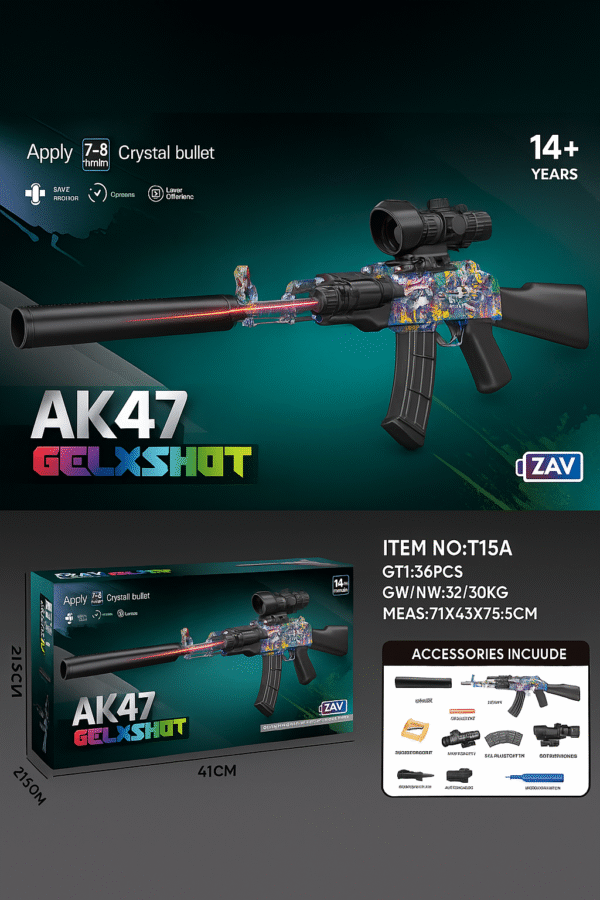 Pistola de juguete AK47 GELXSHOT
